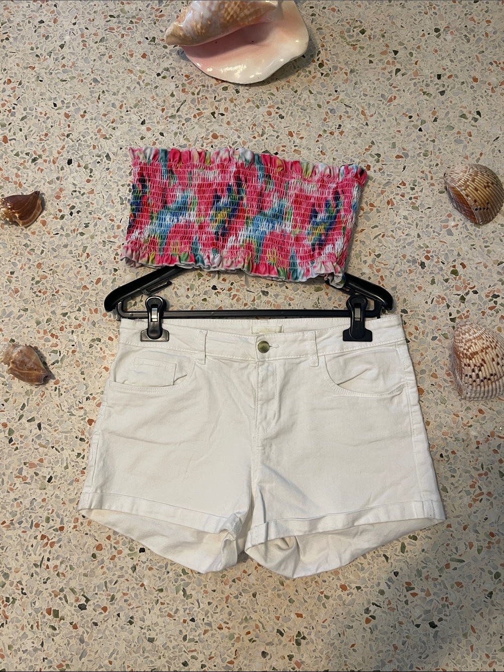 H&M White Women’s Shorts Sz 8 Stretch